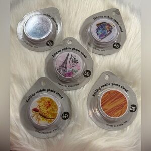 💜3/$15 POP SOCKET Folding Mobile Phone Stands with Assorted Designs